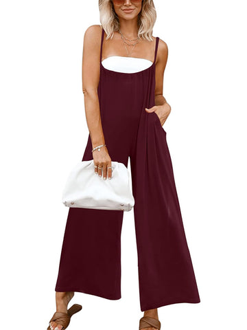 Women's Casual Loose Sleeveless Jumpsuits