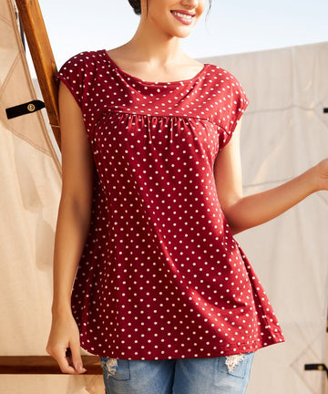 Women Casual Loose Shirts O Neck Sleeveless Fashion Print Tops T-Shirts