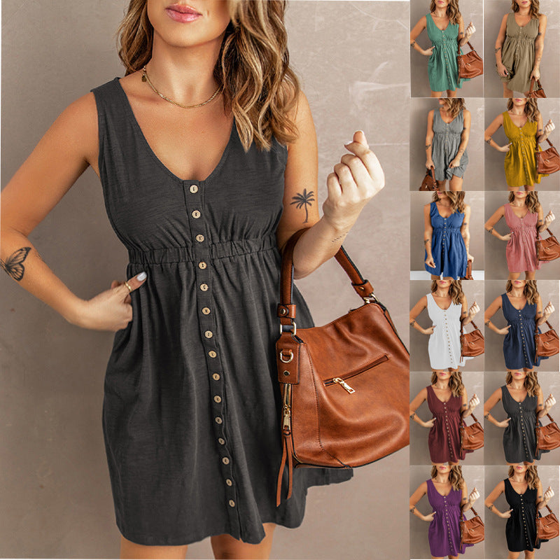 Women's Sleeveless Swing Casual Dress