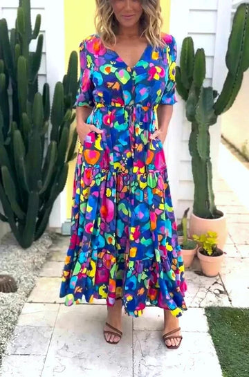 Floral Print Midi Dress