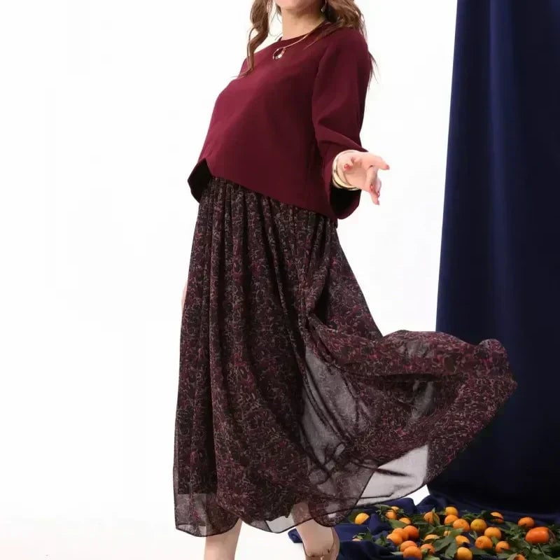 Skirt Set with Elegant Bust