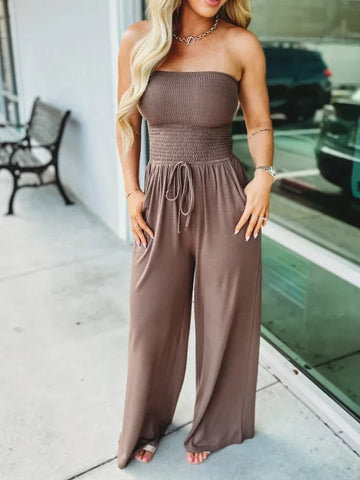 Strapless Waist Jumpsuit