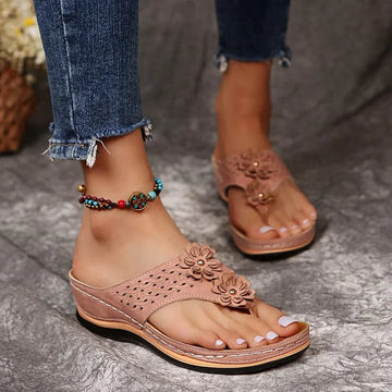 Summer Flower Wedges Comfortable Sandals for Women