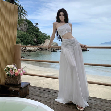 Casual Dresses Women White Elegant Off Shoulder