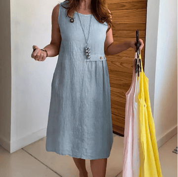 Casual Sleeveless Dress Airy Comfortable For Summer