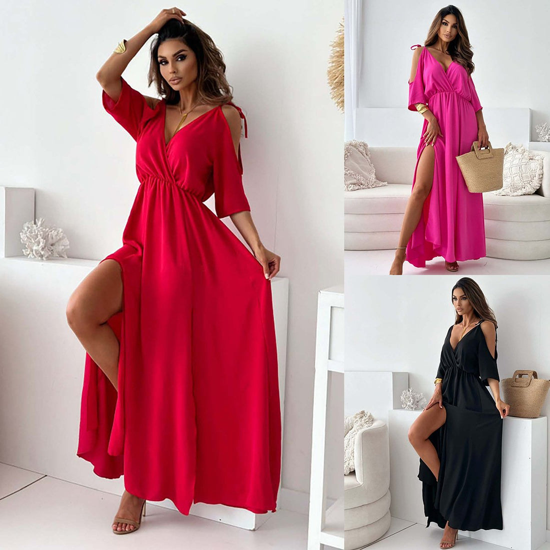 Maxi High Waist Maxi Dress