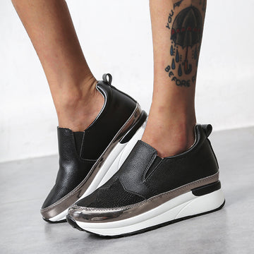 Women’s Breathable Bling Five-Pointed Star Rhinestone Sneakers