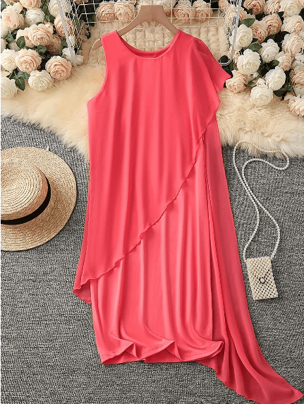 Elegant Sleeveless Midi Dress