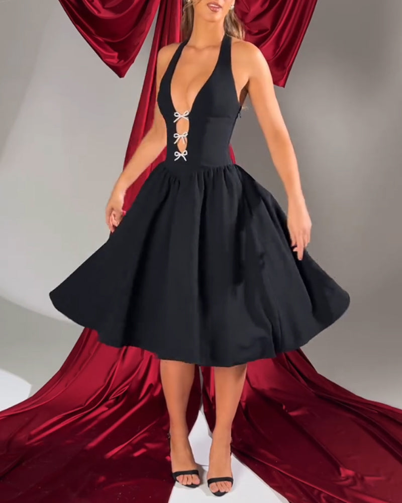 Elegant Bow Party Dress