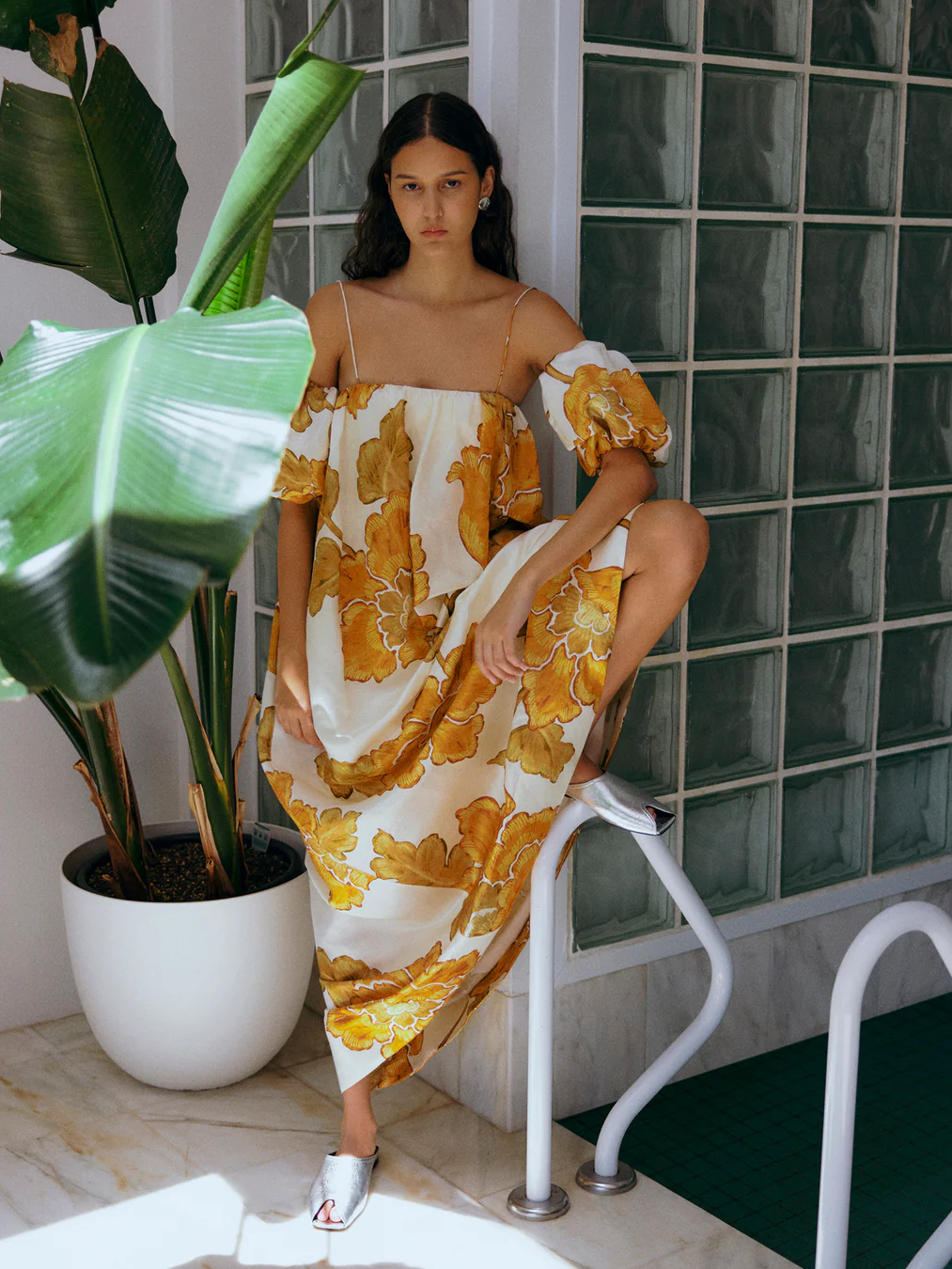 Floral Print Sling Dress