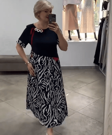2025 Casual Patchwork Dress for Women