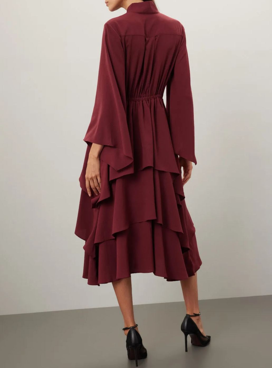 Ruffle Grace Midi Dress
