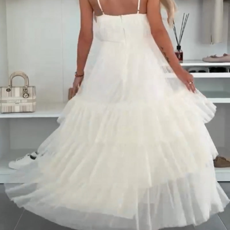 Women's Strap Tiered Maxi Dress