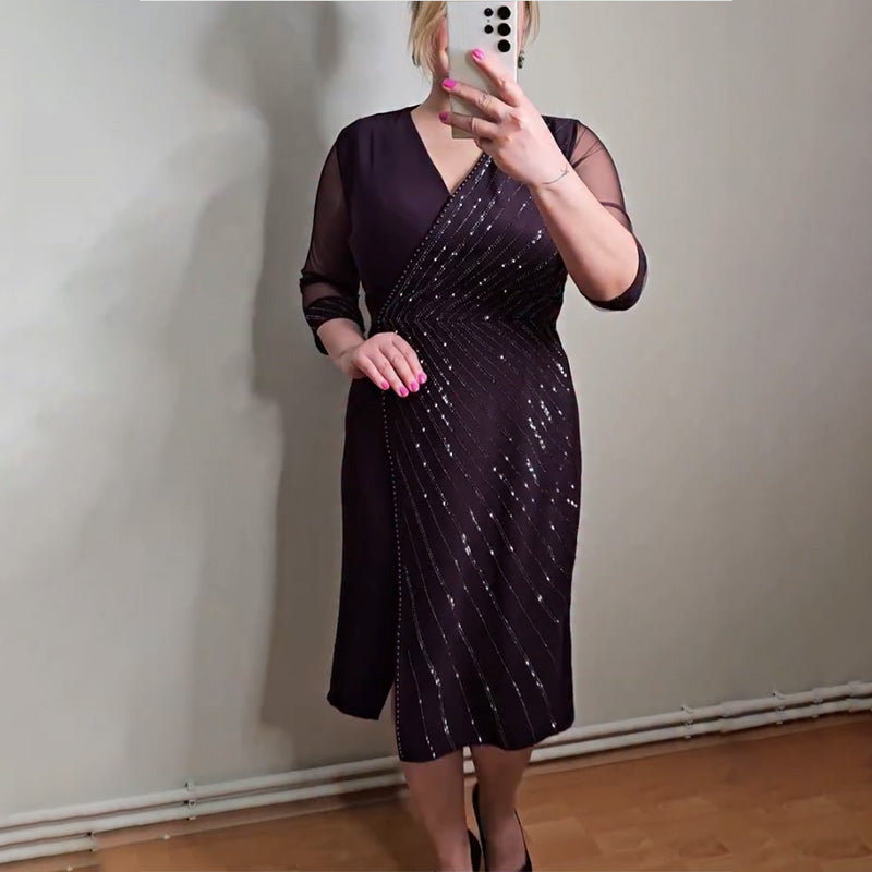 Plus Size Sparkly Sheath Dress