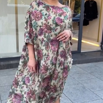 Women's Elegant Loose Floral Dress