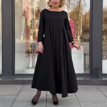 Women’s Slouchy Long Sleeve Large Swing Dress
