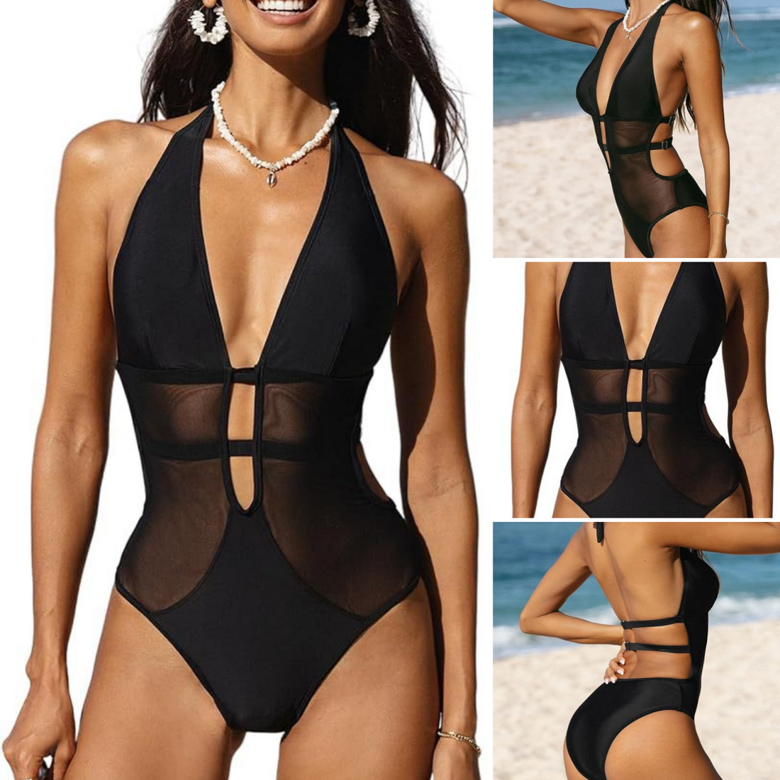 Women's Sexy Black Swimsuit