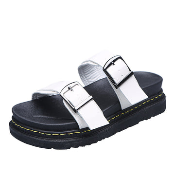 Women's Buckle Strap Casual Soft Platform Sandals
