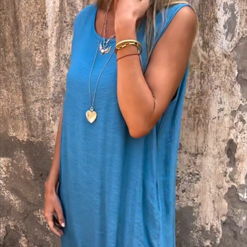 Women’s Sleeveless Breathable Crew Neck Dress