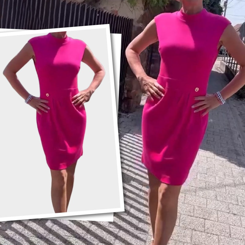 Women's Sleeveless Solid Color Dress