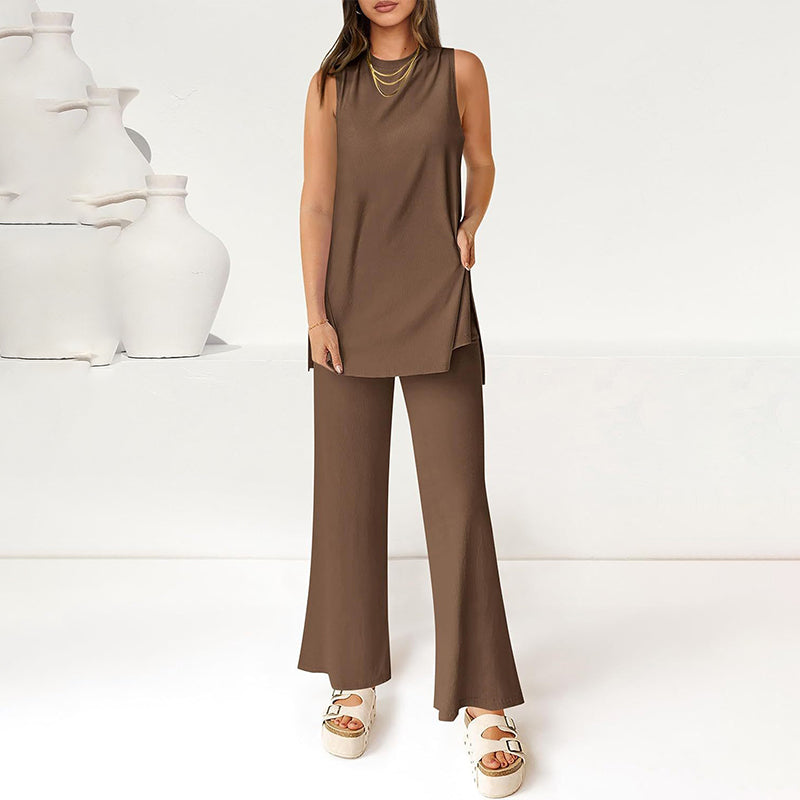 Women's Sleeveless Top & Pants 2-Piece Set