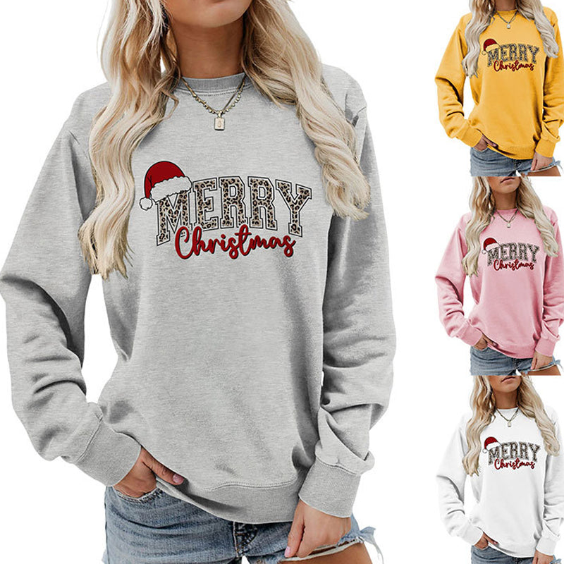 Women's Merry Christmas Printed Sweatshirt