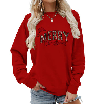 Women's Merry Christmas Printed Sweatshirt