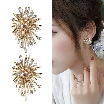 Fashion Diamond Ball Tassel Earrings