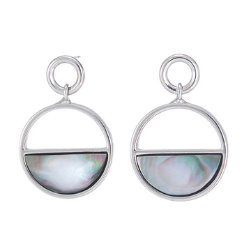 Elegant Colorful Shell Stud Earrings For Women