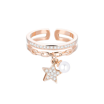 Gold Silver Color Ring for Women