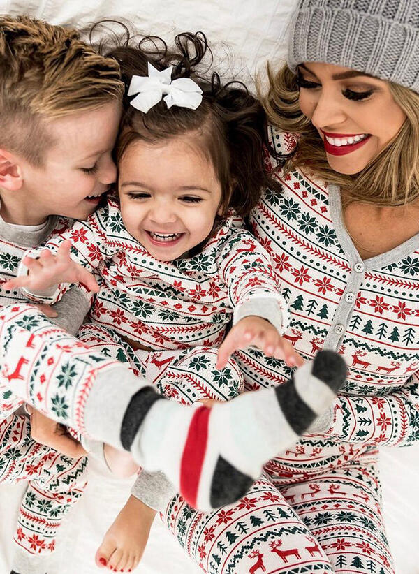 Reindeer Print Family Pajamas