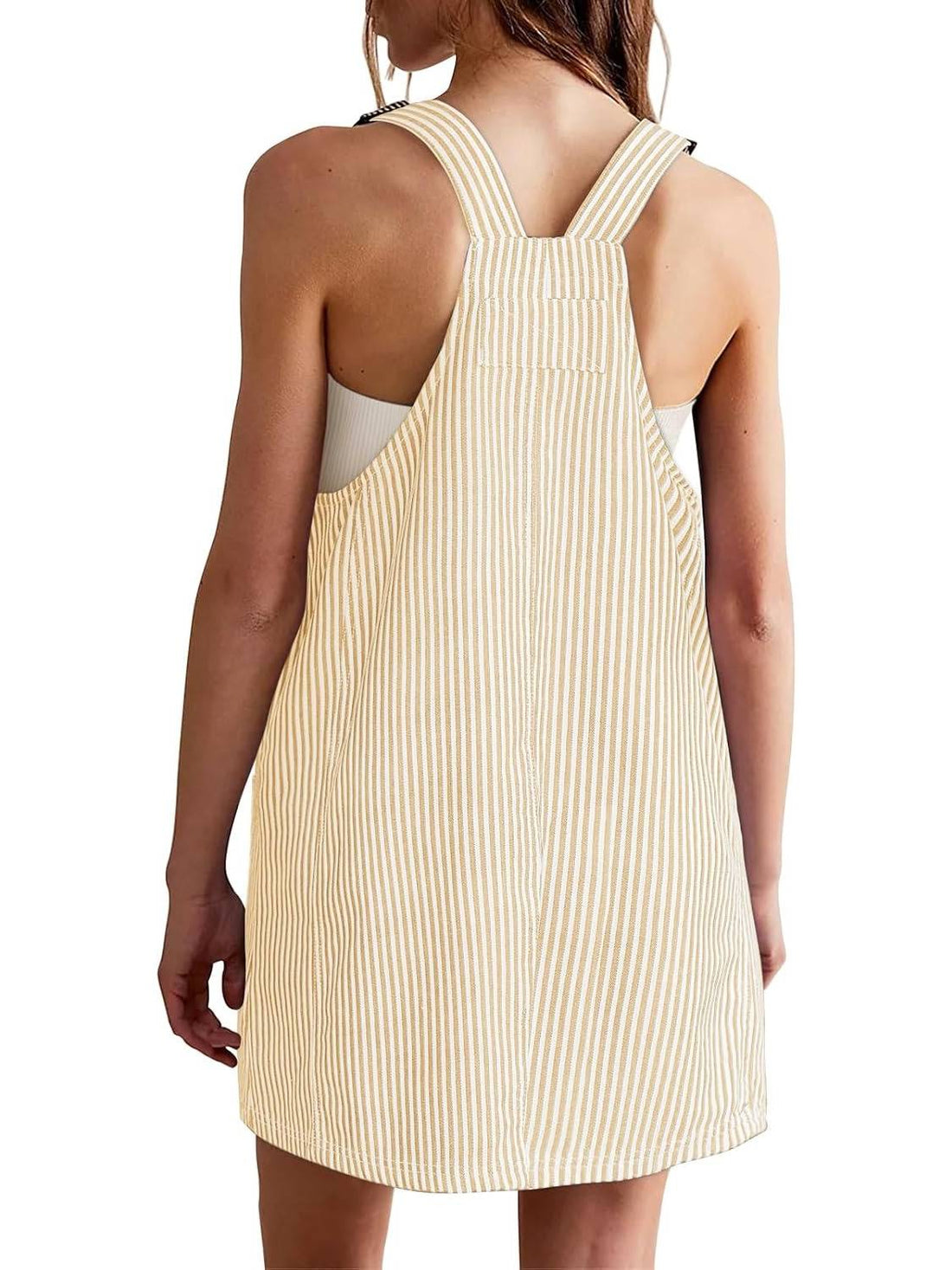 Womens Adjustable Straps Casual Denim Dress