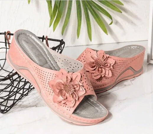 Soft Leather Arch Support Orthopedic Sandals