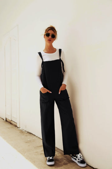 Women's Casual Loose Linen Jumpsuit