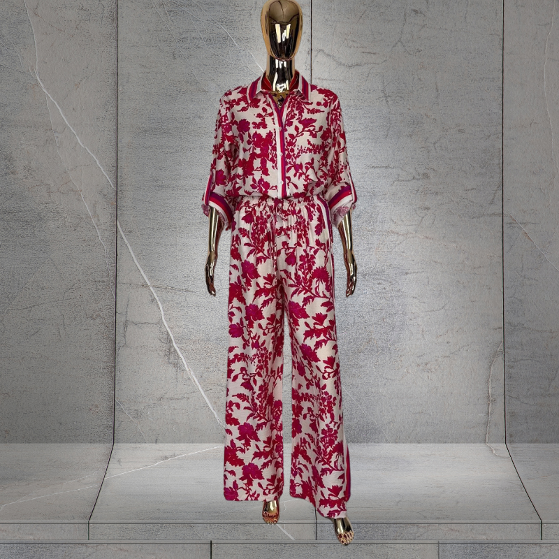 Flower Print Button Up Shirt