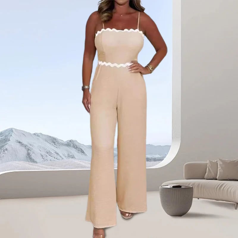 Women’s Elegant Sling Jumpsuit with Built-in Bra
