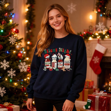 Silent Night Christmas Sweatshirt