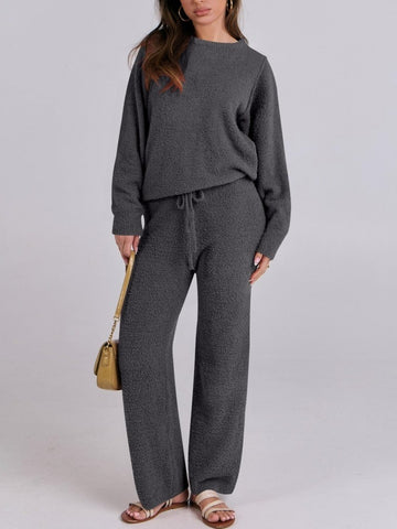Fuzzy Fleece Lounge Sets 2 Piece Outfits