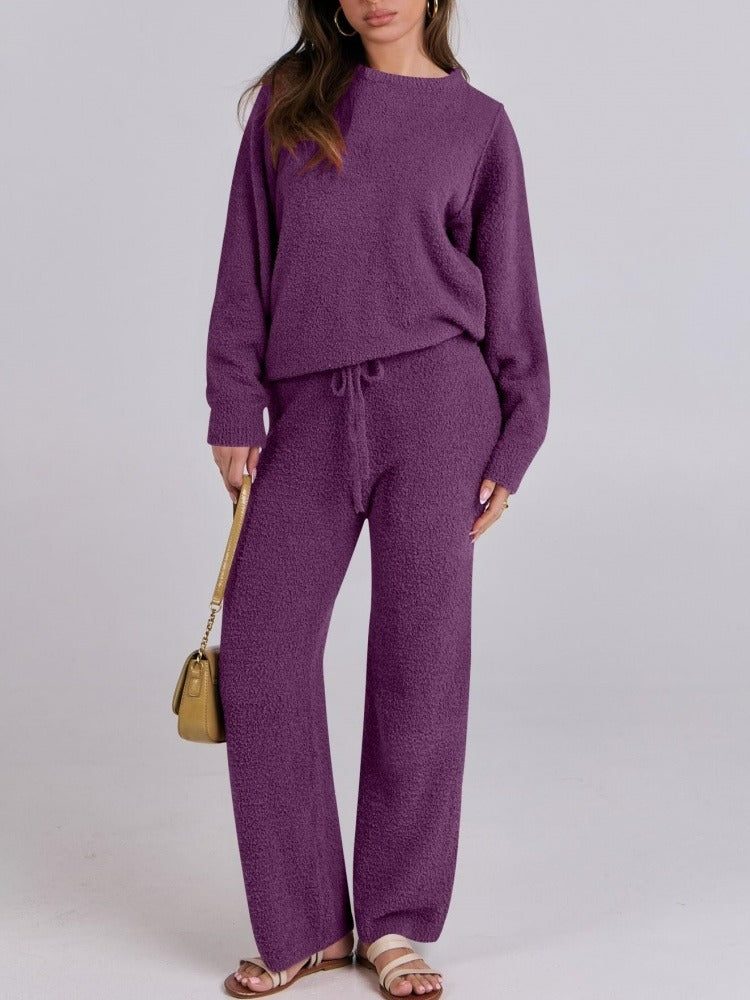 Fuzzy Fleece Lounge Sets 2 Piece Outfits
