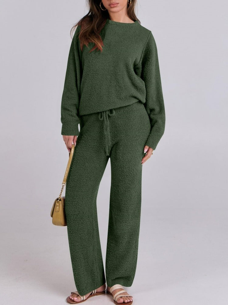 Fuzzy Fleece Lounge Sets 2 Piece Outfits