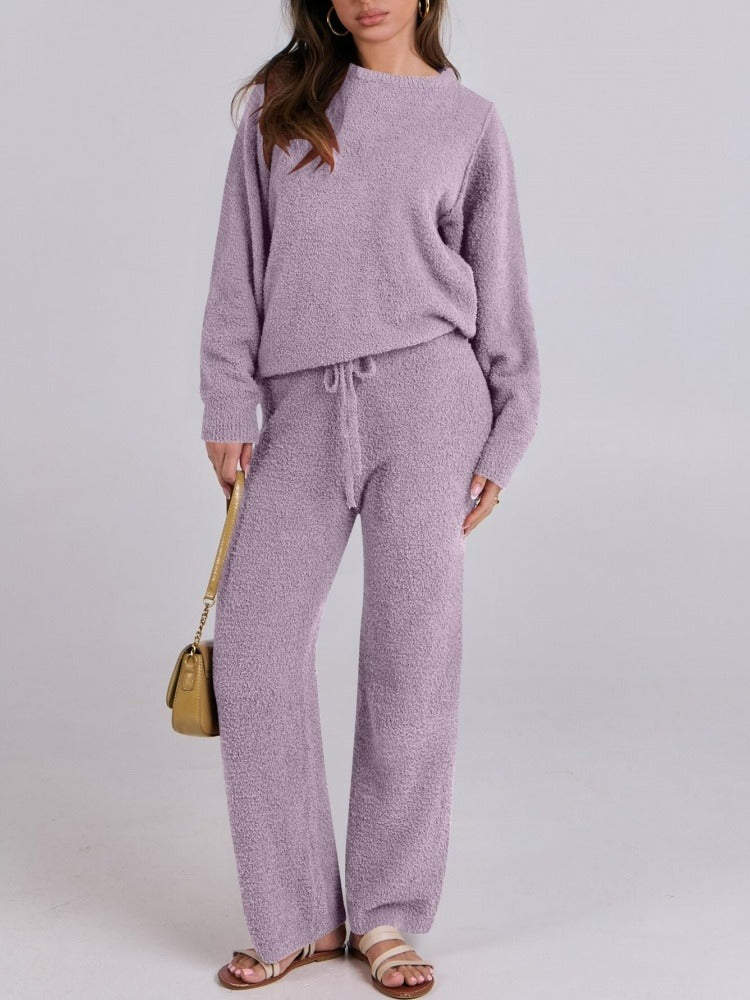 Fuzzy Fleece Lounge Sets 2 Piece Outfits