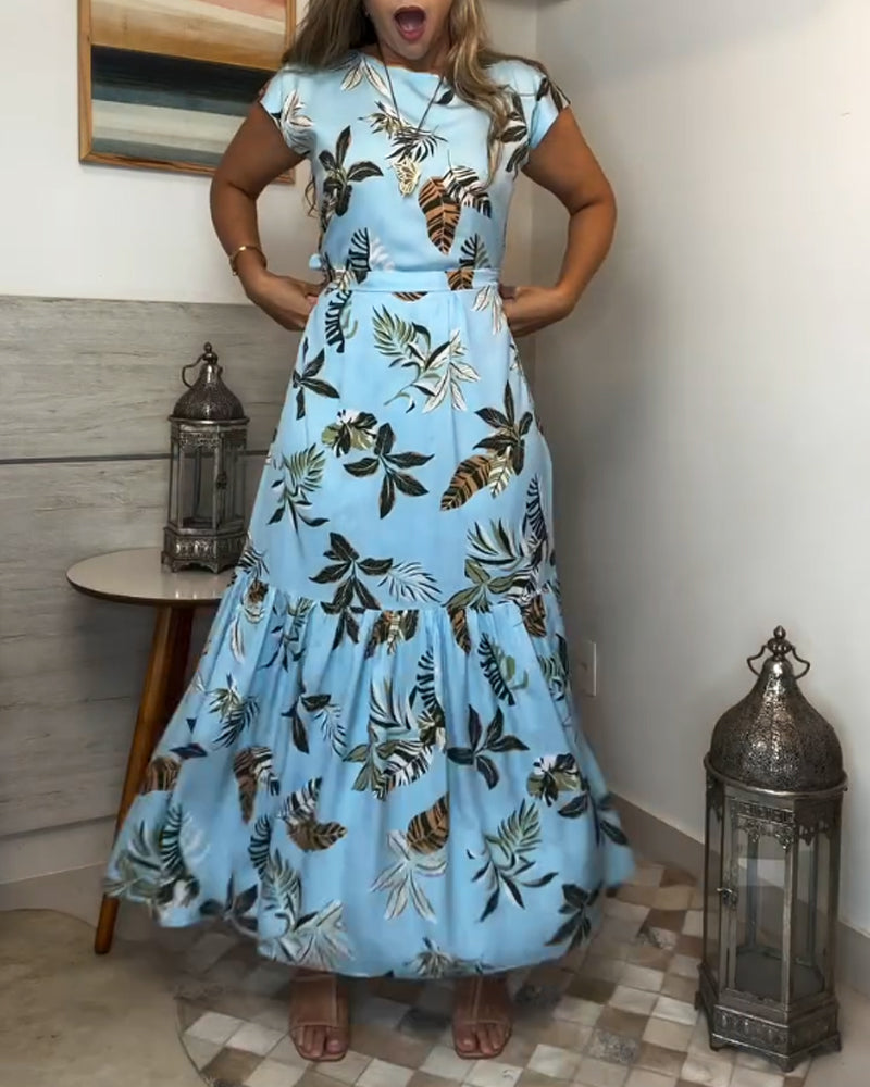 Fashion Variety Top & Skirt Two-Piece Set