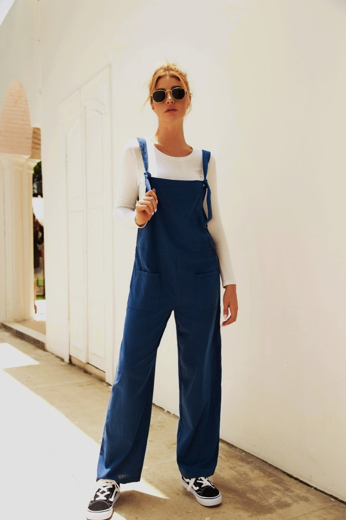 Women's Casual Loose Linen Jumpsuit