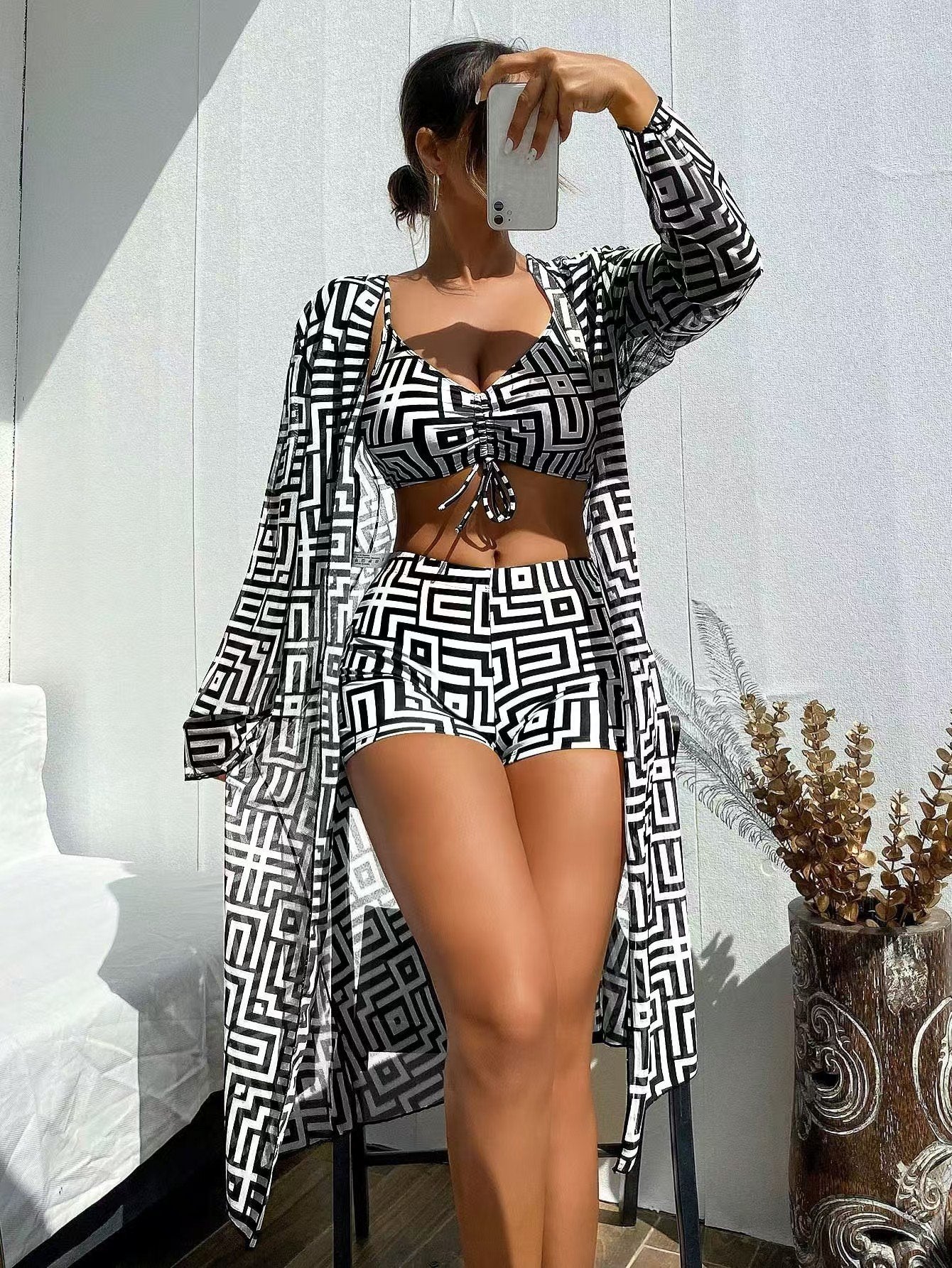 3-piece Women’s Swimsuit Cover-up