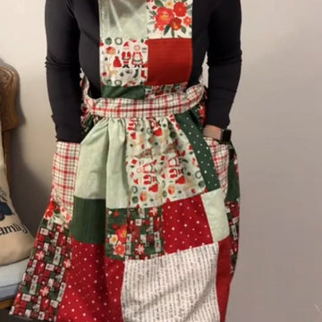 Crafted by Hand Embroidery- The Merry Stitch Christmas Apron