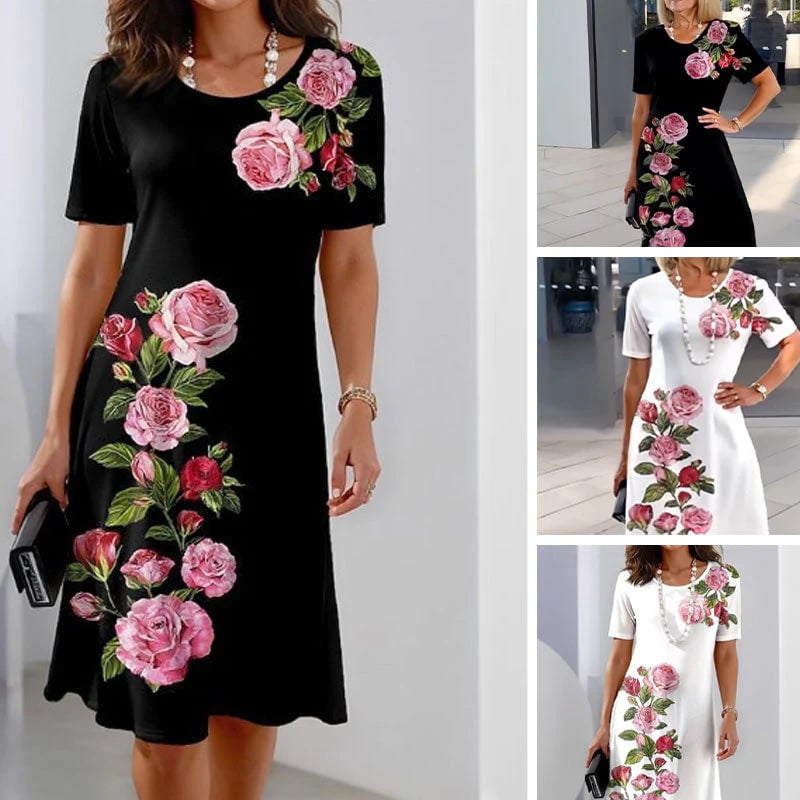 3D Printed Loose Summer Dress