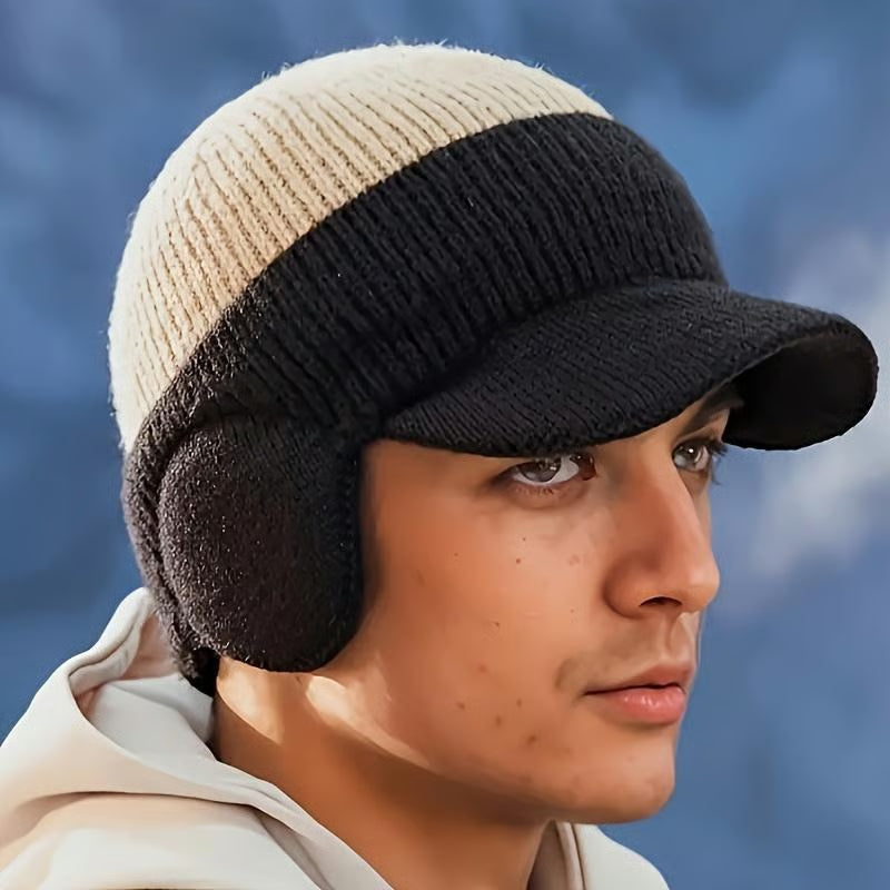 Men’s Winter Knitted Earflap Hat