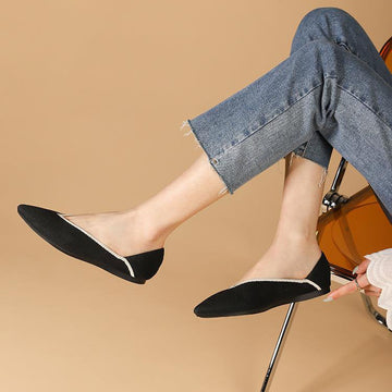 Women's Orthopedic Shoes Pointed Toe Slingback Flat Closed Toe With Arch Support