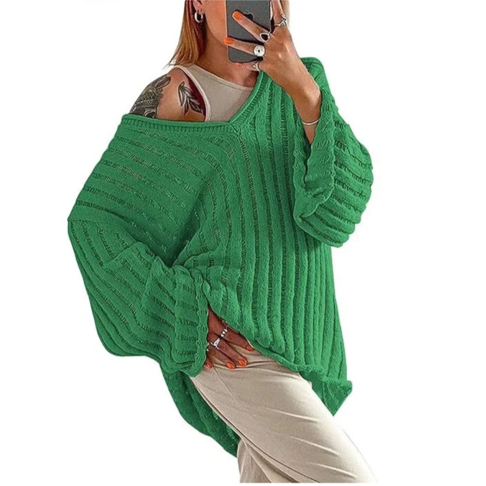 V Neck Cute Fashion Casual Sweater Tops