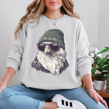 Retro Style Philadelphia Eagles Football Mascot Sweatshirt